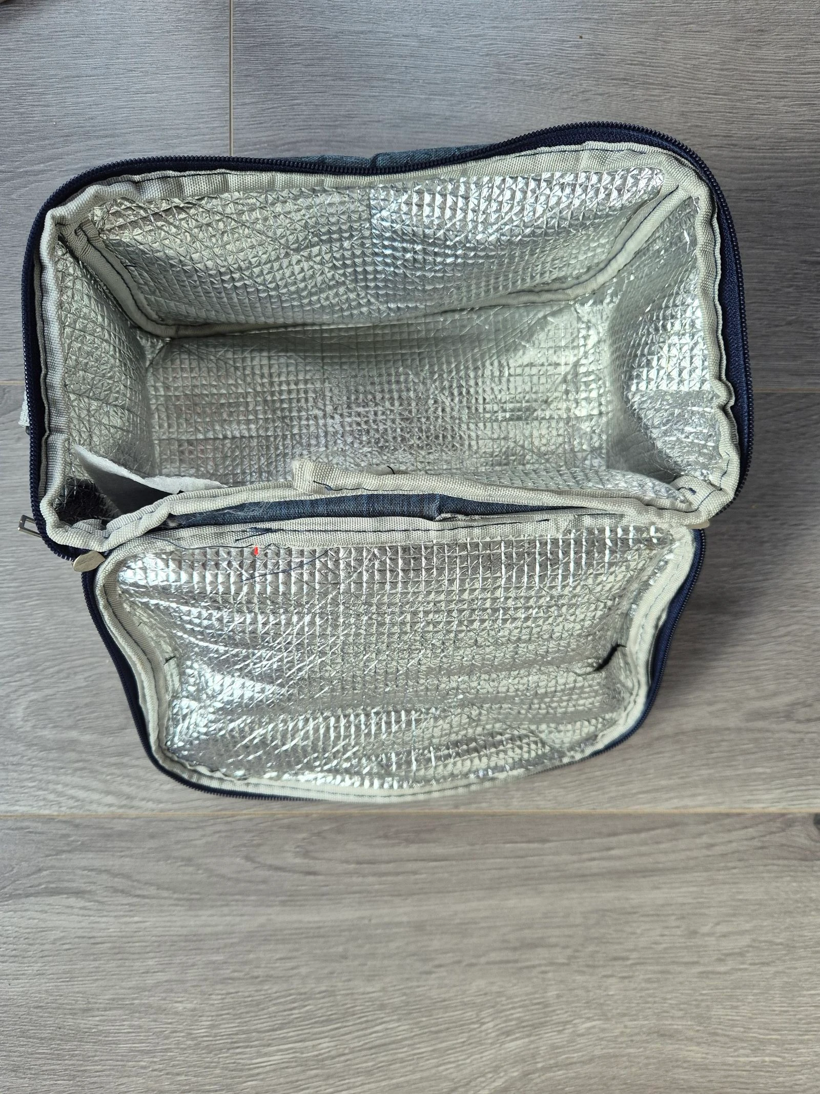 Bolsa térmica Brivilas / lancheira – Cinza mesclado – Térmica e isolante – photo 4
